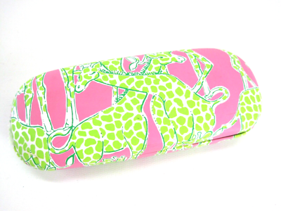 Lilly Pulitzer Bright Pink Green Giraffe Glasses Sunglasses 