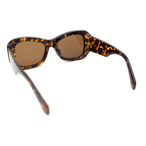 Womens Buffed Sleek Mod Oversized Butterfly Fashion Sunglasses - 第 16/21 張圖片