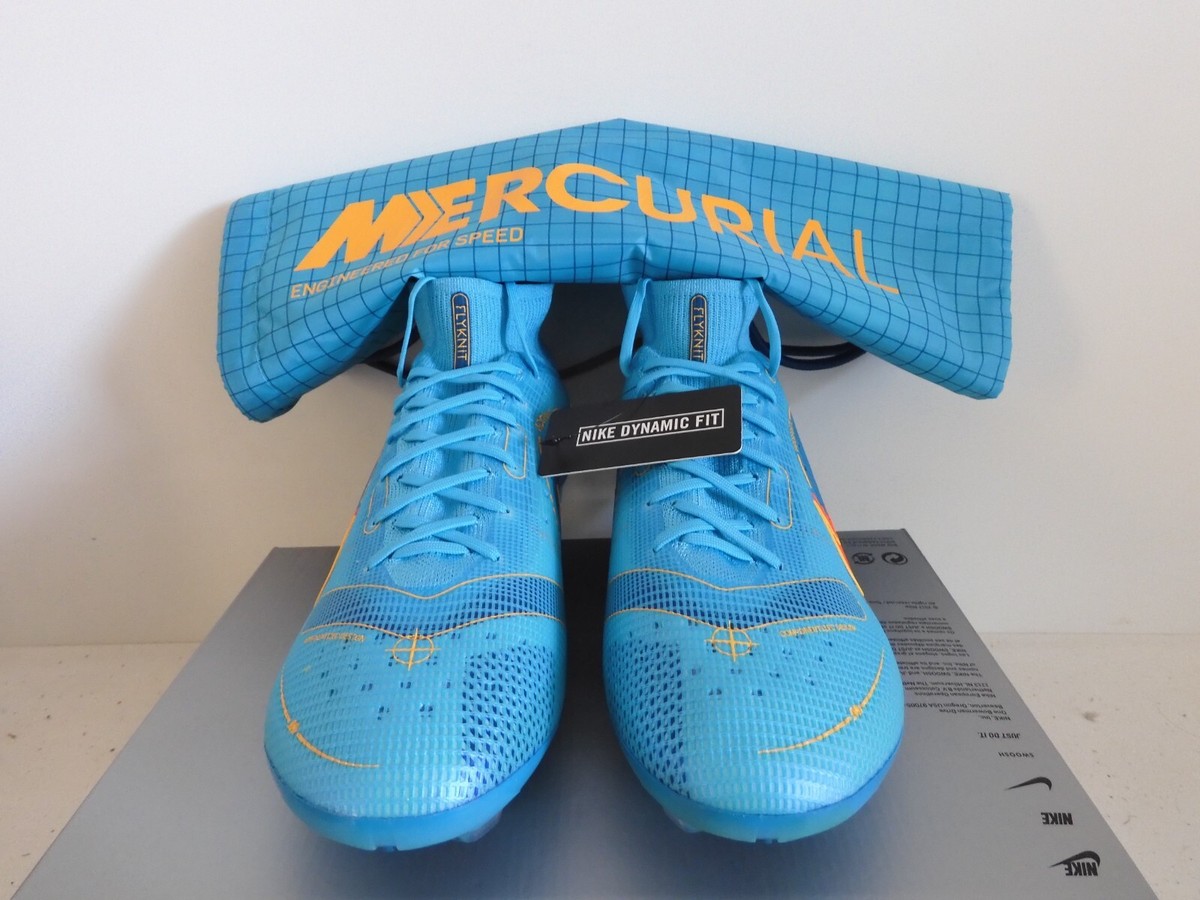 Nike Mercurial Superfly 8 Elite Fg Chlorine Blue-Laser Orange Sz
