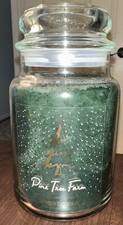 Yankee Candle Pine Tree Farm Large Jar 22 oz Glass Jar Brand New Hard To Find