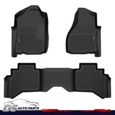 Tpe Floor Mats Liners 3d Molded Fit For 02-09 Dodge Ram 1500 2500 3500 Quad Cab