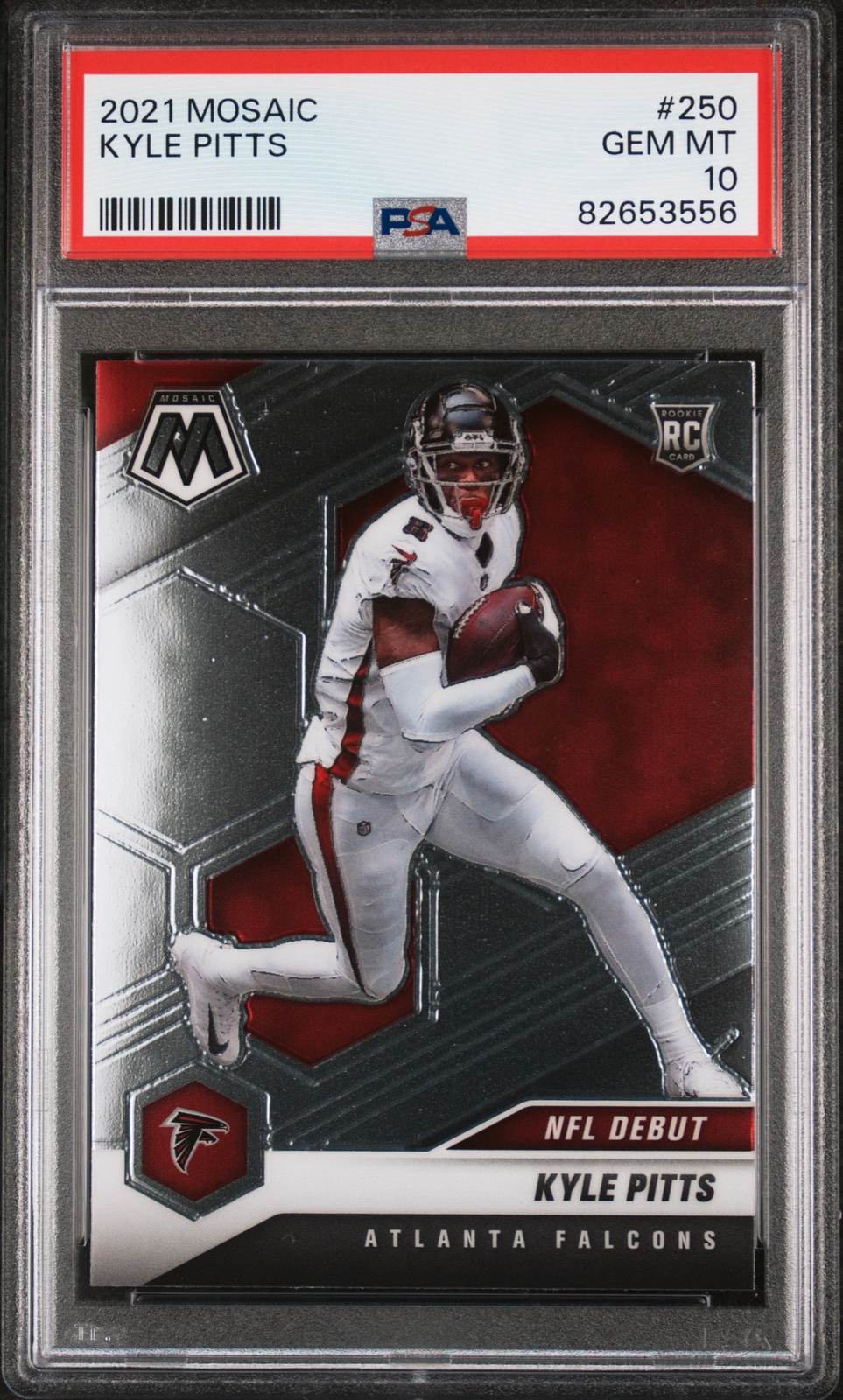2021 Panini Mosaic #250 Kyle Pitts PSA 10 Rookie Atlanta Falcons