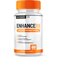  1 Pack Enhance RX Men Pills, Maximize Energy, Vitality  Stamina 60 Capsules