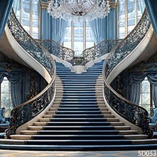 10'x10' Computer-painted Wedding Hall Indoor Scenic background backdrop SD053