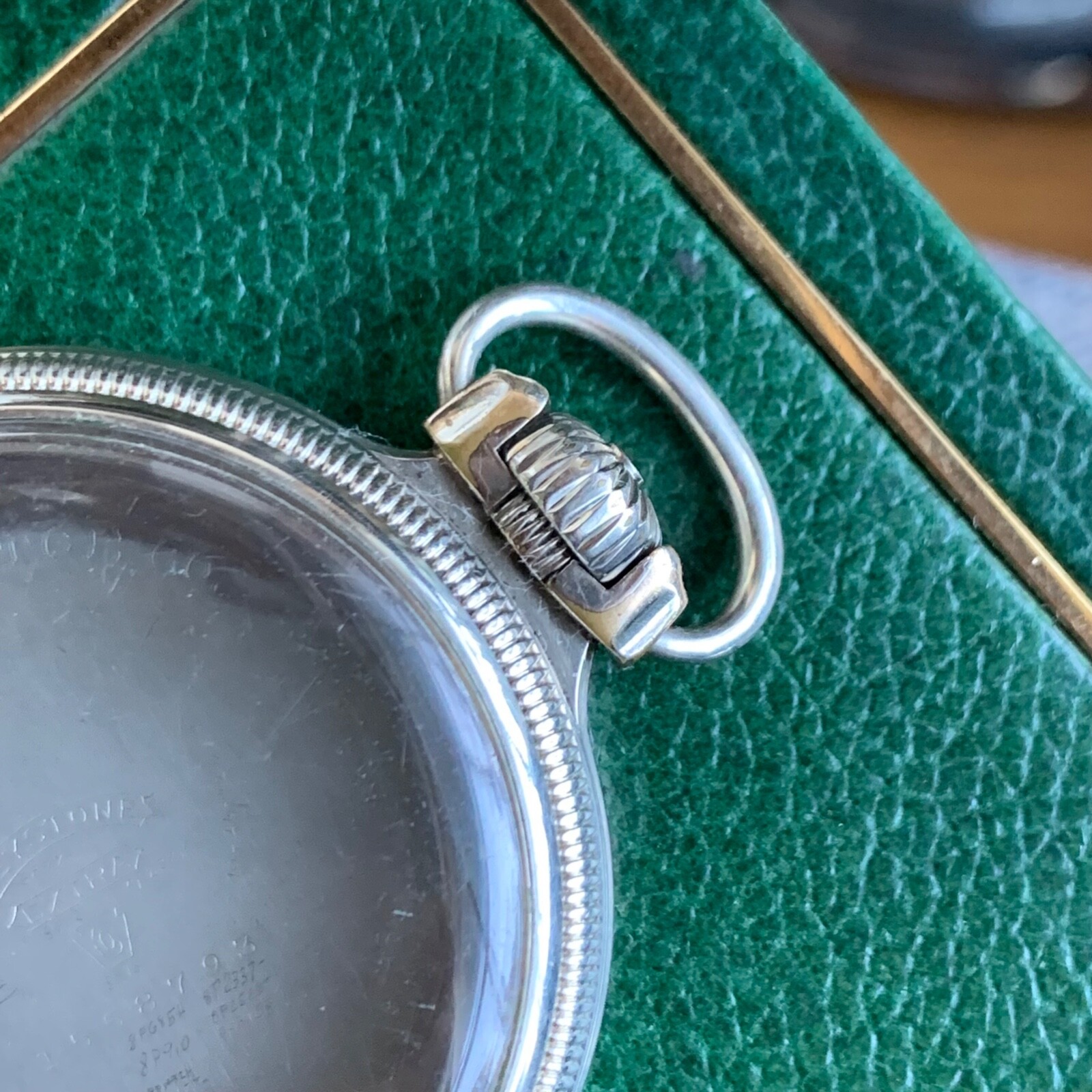 Antique Howard 16S Railroad White Gold Filled Open Face Pocket Watch