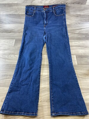 Not Your Daughters Jeans Womens Size 31 NYDJ-XX Blue Faded BootCut