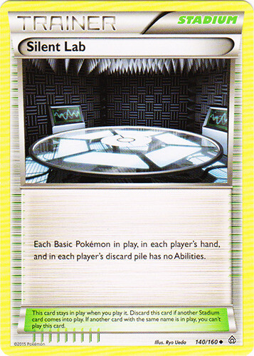 LP Pokemon Silent Lab - 140/160 - Uncommon Lightly Played Primal Clash