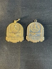 2 Vintage 1941 Virginia AAU Track & Field Medals-1mile & 880 Yards