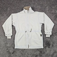 Zero Restriction Jacket Womens XS Beige Golf Full Zip Lined Gore-Tex Made in USA