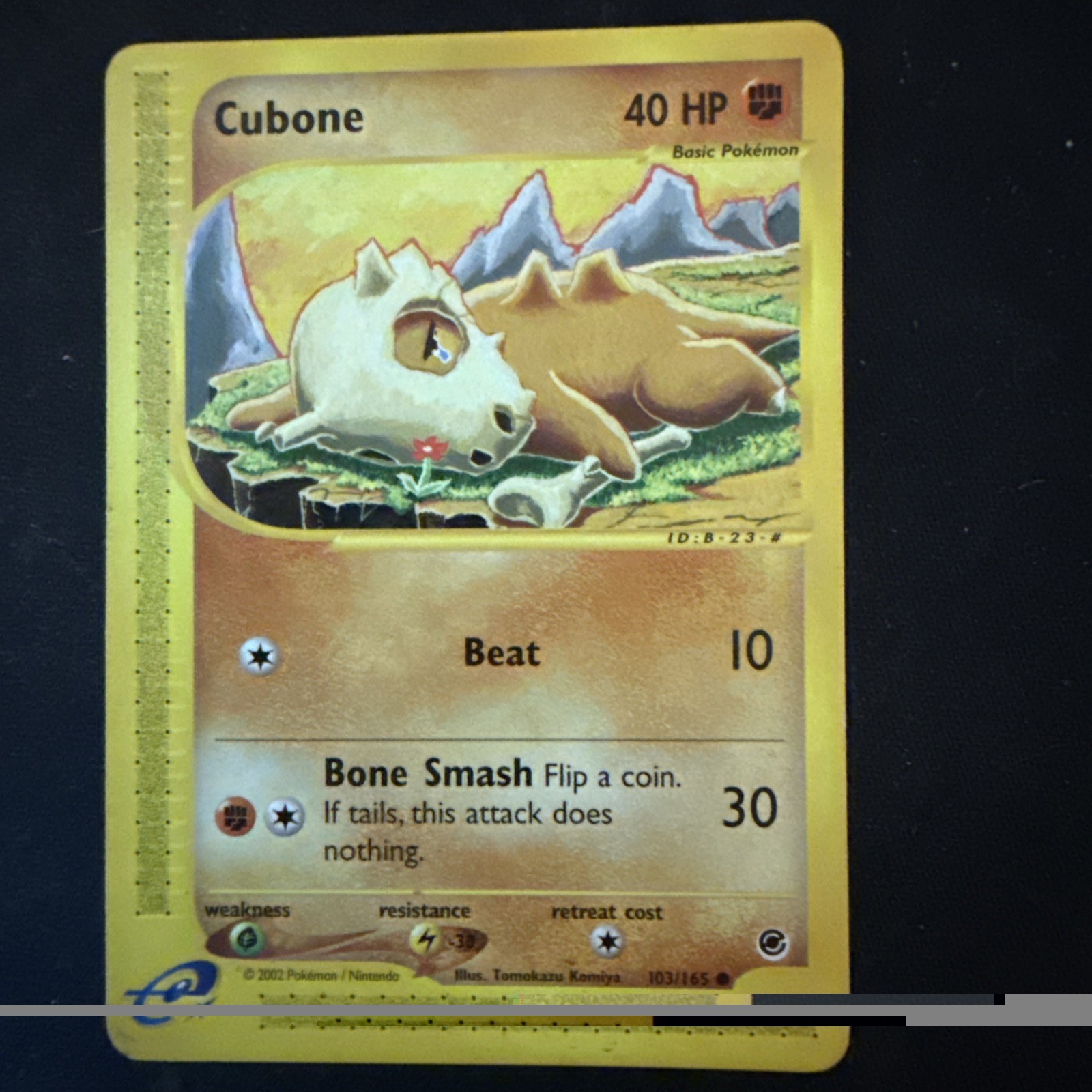 Cubone 103/165 Expedition Base Set Pokemon Lightly Played