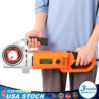 Handheld Electric Pipe Threader Threading Machine W/6 Pipe Cutter 1/2'' - 2''