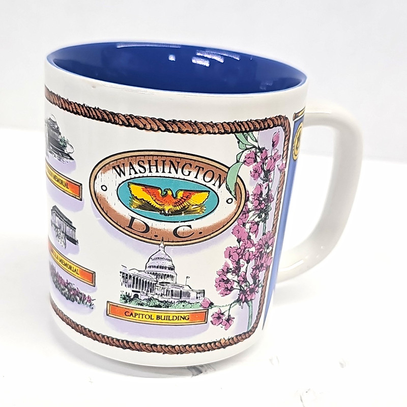 Washington, D.C. Souvenir Coffee Mug - Capitol Building, White House, Monument