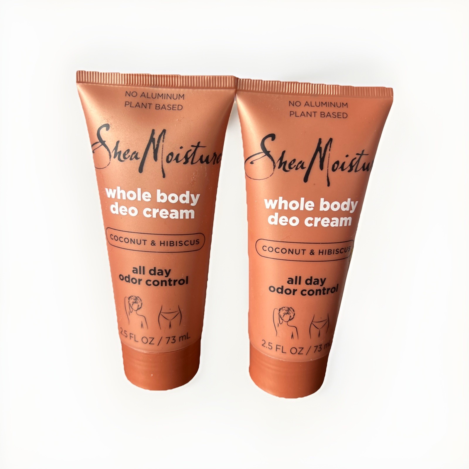 2 Pack! Shea Moisture Whole Body Deo Cream Coconut & Hibiscu