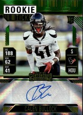 2024 Panini Contenders #212 Calen Bullock Opening Kickoff (Green Laser) Ticket