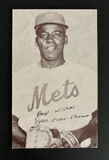 1947-66 Exhibit Supply Co Baseball Card Clarence (Choo Choo) Coleman NY Mets