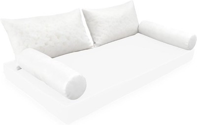 Twin Size Bolster Cushion and Back Pillow PP Cotton and Shredded Sponge Inserts
