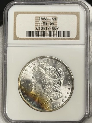 1886-P Morgan Dollar NGC MS64 $1 Silver Philadelphia One US Coin TONER!