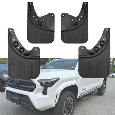 4 Pack Truck Mud Flaps fit for Toyota Tacoma 2024+ with Front & Rear Guards