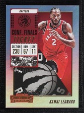 2018-19 Panini Contenders Conference Finals Ticket 113/135 Kawhi Leonard #97 7zf