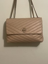 Tory Burch Kira Quilted Chevron Shoulder Bag Women Toasted Almond