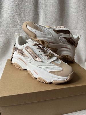 Steve Madden Possession-E Sneaker   Damen UK 6   cremefarben/roségold UVP 120 £