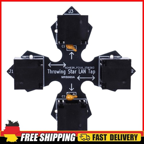Throwing Star LAN Tap Replica Monitoring Ethernet Communication Tap
