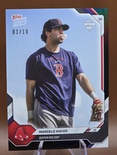 2026 Red Sox Topps Now Road To Opening Day 10 Card Marcelo Mayer Black Foil 3/10