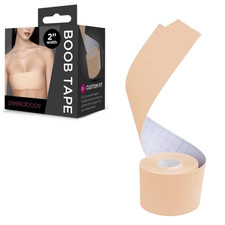 Custom Fit Boob Wide Tape 15ft 2-inch Wide Discreet Breast Nipple Cover