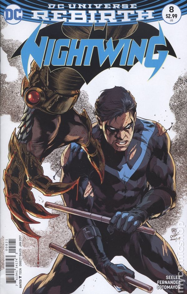 Nightwing #8B Reis Variant VF 8.0 2017 Stock Image