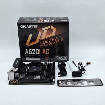 Gigabyte A520I AC Motherboard AMD Ryzen AM4/Mini-ITX/Direct 6 Phases Digital PWM