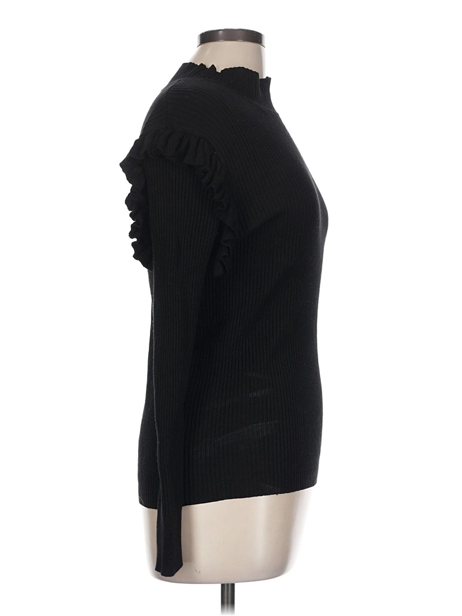 Anne Klein Women Black Turtleneck Sweater L View 3