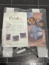 The PIATTO Bakery Box Cake Cookies Cup Cakes White Vintage 11x3 Carrying Box NEW