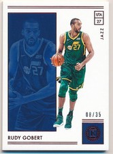 RUDY GOBERT 2018-19 PANINI ENCASED RED #73 SP UTAH JAZZ #08/35 MINT