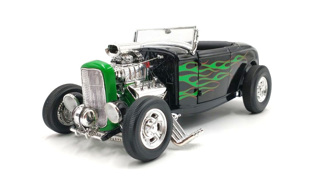 New Acme Retro Studios Exclusive 118 Scale 1932 Ford Blown Hot Rod Roadster 20890₽
