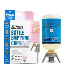 Flip-It 2-Pack Premium Bottle Emptying Kit - No more wasted product - Fits most