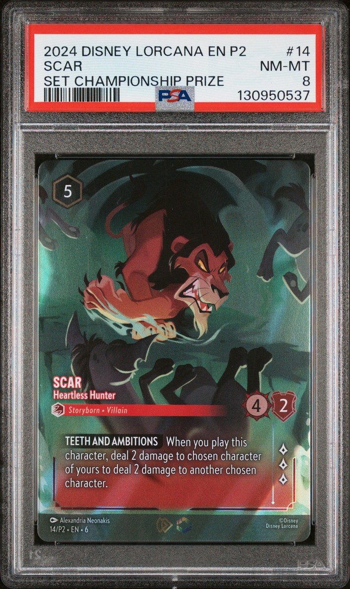 Scar - Heartless Hunter (Store Championship) 14 Disney Lorcana Promo Cards Holo for sale online | eBay Scar - Heartless Hunter (Store Championship) 14 Disney Lorcana Promo Cards Holo for sale online | eBay