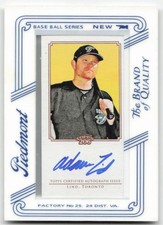 2010 Topps 206 #TA-AL Adam Lind Mini Framed Autographs Piedmont