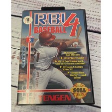 Sega Genesis RBI Baseball 4 (1992) Case and Manual Only, NO Game
