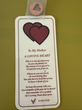 'A Loving Heart' Penny & Bookmark, To My Mother (1994)