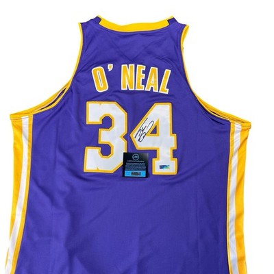 Signed Shaquille O Neal Shaq Jersey Lakers #34 Autograph COA