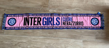 INTER MILANO SCIARPA  INTER GIRLS CUORE NERAZZURRO PROD. UFFICIALE INTER