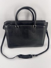 Vintage Made In Italy Genuine Leather Briefcase Laptop Satchel Double R Logo