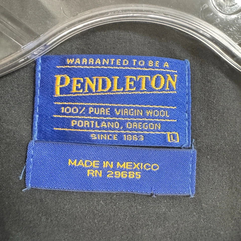 Pendleton Heritage Blazer 男式 L 灰色羊毛人字形运动外套限量版 — 第 2/4 张图片