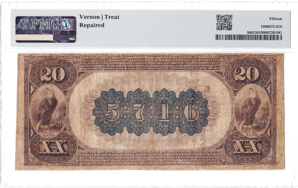 $20 1882 BB National OKLAHOMA CITY OK 🇺🇸 Mega Rare! 🇺🇸 Only 2 on Census 🇺🇸 - Image 2 of 2