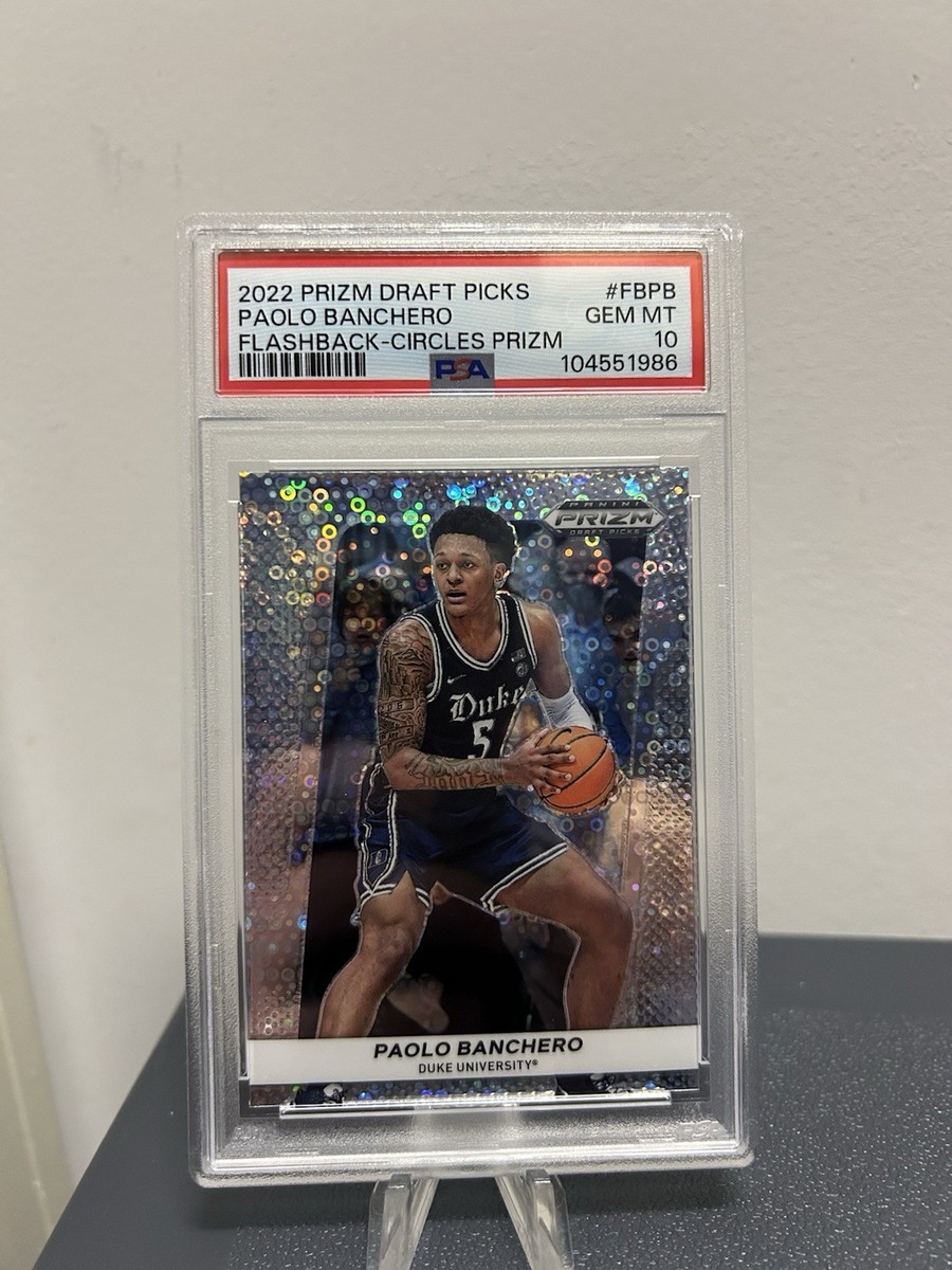 paolo banchero 2/10 シリ サインカード 2022 Prizm Draft Picks Paolo Banchero Flashback Circles RC