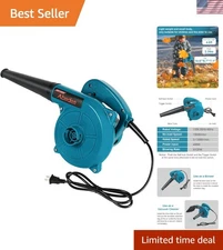 Efficient 2-in-1 Electric Leaf Blower & Vacuum - Cleans Up Leaves, Snow, Dust!