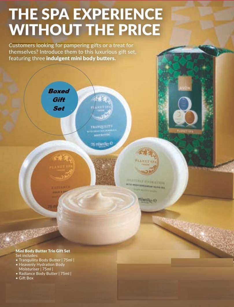 Avon Gift Set Planet Spa Trio Of Body Butter - Set Of 3 Body Butter