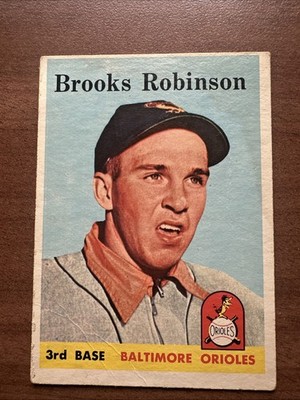 1958 Topps - Brooks Robinson #307 Orioles VG- Free Shipping Set Break 2nd Year