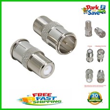 Ullnosoo 2-Pack F Type Push-On Coaxial Connectors - Perfect for Tight Spaces