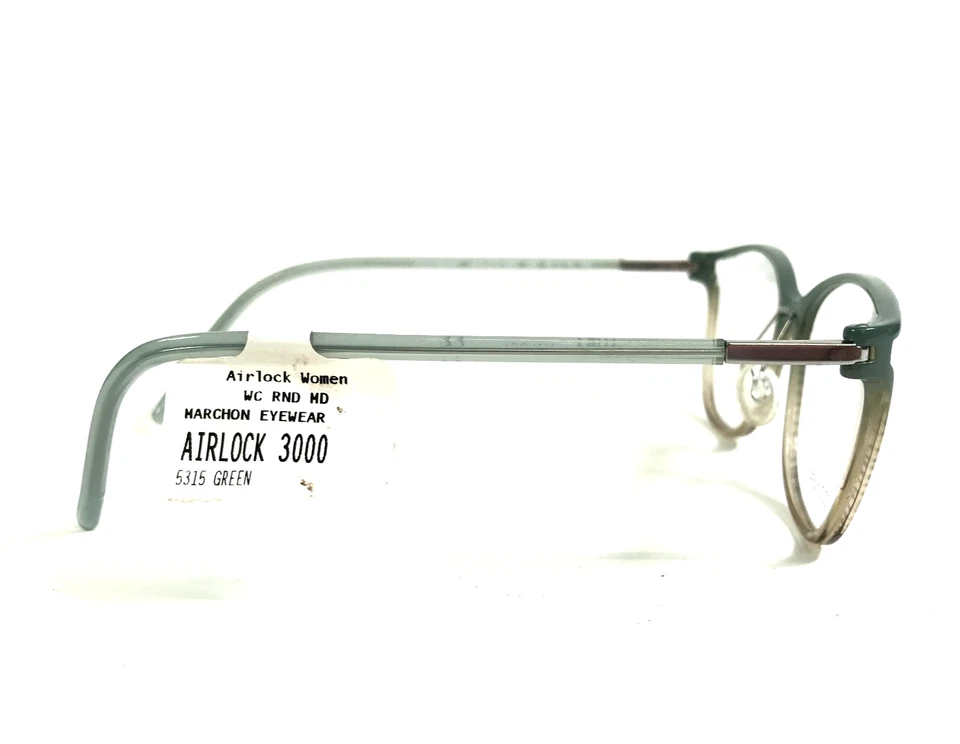 Monturas de gafas Airlock 3000 300 verde mar degradado ojo de gato borde completo 53-15-140 Foto 3 de 4